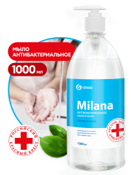 «Milana антибактериальное» Жидкое мыло с дозатором (флакон 1000 мл)